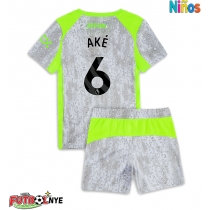 Camiseta Manchester City Nathan Ake #6 Tercera Equipación para niños 2025-26 manga corta (+ pantalones cortos)